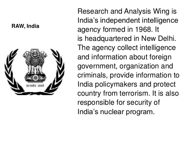 Intelligence agencys