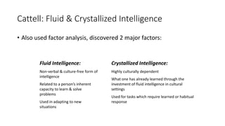 Intelligence and its measurements in psychiatry | PPTX