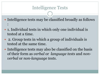 INTELLIGENCE By Tejaswini .psychology.pptx