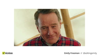 Emily Freeman // @editingemily
 