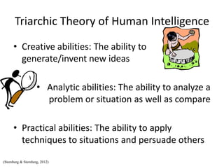 Triarchic Intelligence Intelligence powerpoint | PPTX