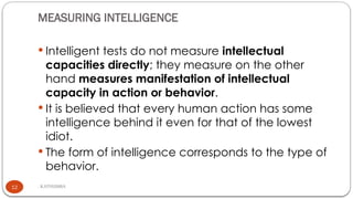 _intelligence_pp[1].pptx notes in psychology | PPTX