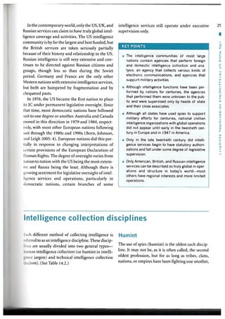 Intelligence role in national security | PDF