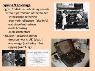 Intelligence Spies Espionage Pptx