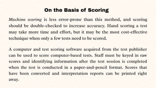 Intelligence Test, administration, scoring, and interpretation | PDF