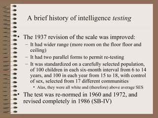 Invention Intelligence Testing Intelligencetesting | PPT