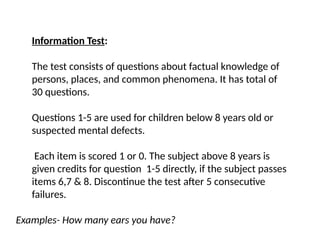 Intelligence tests for children.pptx1233334 | PPTX