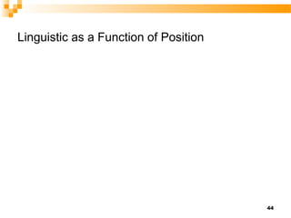 Linguistic as a Function of Position




                                       44
 