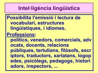 I. Lingüística
 