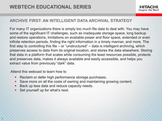 Archive First: An Intelligent Data Archival Strategy, Part 1 of 3 | PDF