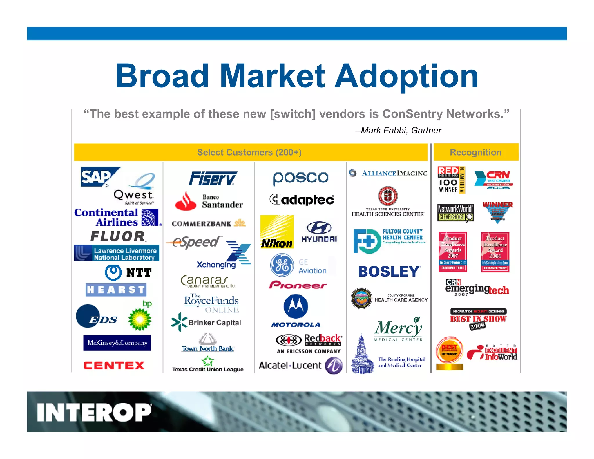 Intelligent Switching: Bringing user and application knowledge and control to the LAN