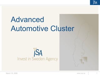 Advanced Automotive Cluster 