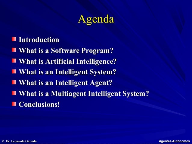 intelligent agents
