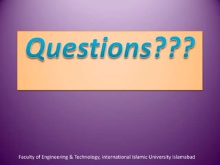 Faculty of Engineering & Technology, International Islamic University Islamabad
 