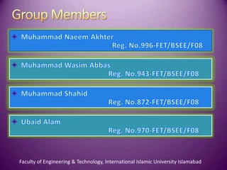 Faculty of Engineering & Technology, International Islamic University Islamabad
 