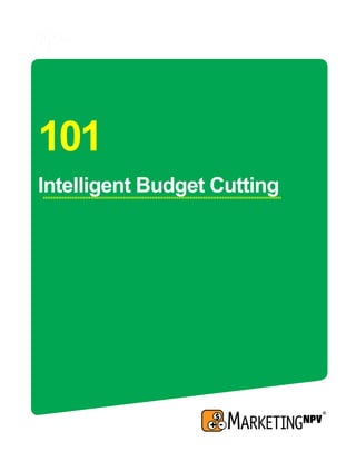 101
Intelligent Budget Cutting
 