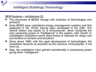 Intelligent building system | PPT