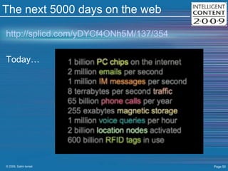 The next 5000 days on the web http://splicd.com/yDYCf4ONh5M/137/354 Today… 
