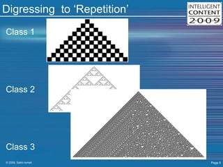 Digressing  to ‘Repetition’ Class 1 Class 2 Class 3 