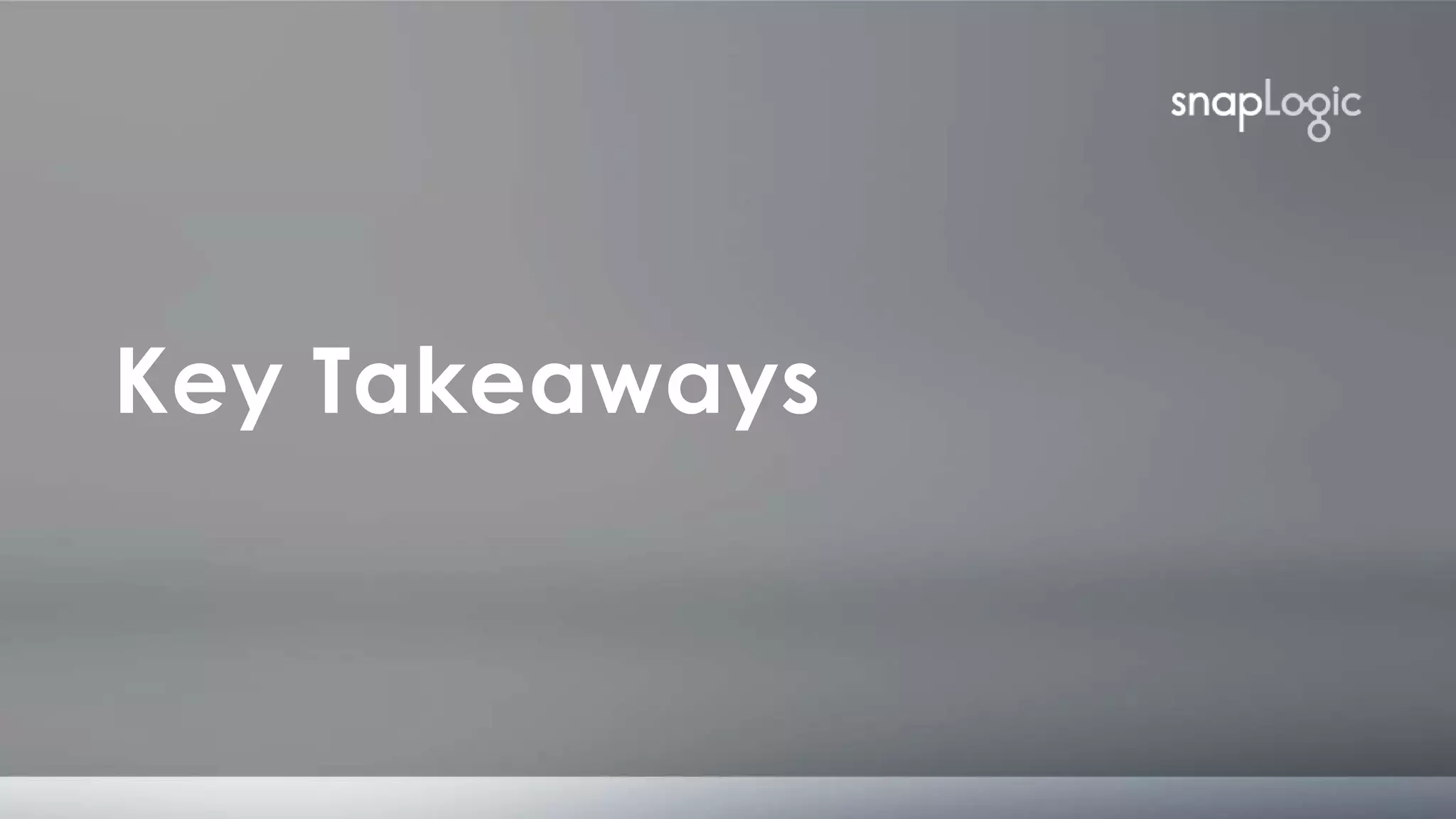 corporate overview
Key Takeaways
 