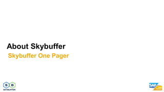 About Skybuffer
Skybuffer One Pager
 