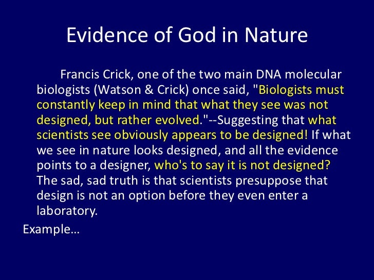 Nature Vs Intelligent Design Nature Vs Intelligent Design