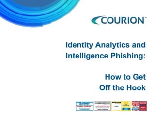 Identity Analytics and
Intelligence Phishing:
How to Get
Off the Hook
 