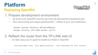 Intelligent IoT Gateway on OpenWrt | PPTX