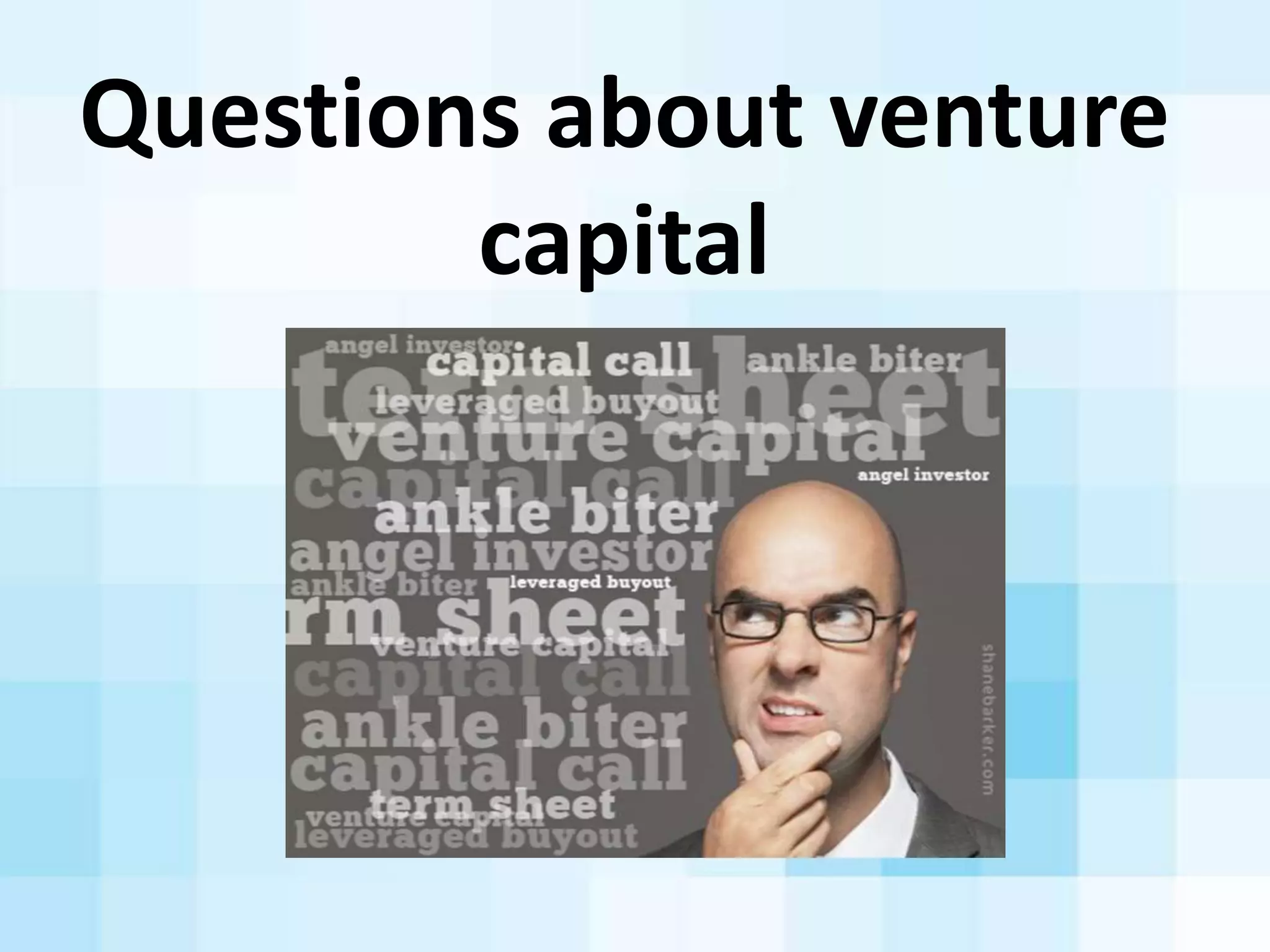 Crowdfunding:	
  A	
  Kickstarter	
  story	
  
To	
  Kickstart?	
  
• Demand/market	
  validaAon	
  
done	
  before	
  you	
  go	
  to	
  
market.	
  	
  
• Almost	
  zero	
  risk	
  if	
  market	
  
• MarkeAng	
  story	
  done	
  for	
  
you.
• Almost	
  immediate	
  access	
  to	
  
cash
Not	
  to	
  Kickstart?
• Kickstarter	
  	
  -­‐	
  Launched	
  in	
  2009
• $750MM	
  funding	
  46,000	
  projects.
• 4K	
  currently	
  in	
  progress,	
  110,000	
  total
• Melon	
  Kickstarter
 