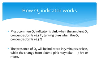 O2 Indicator Color Packet Intelligent packaging | PPTX