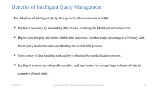 Revolutionizing Clinical Trial Data Quality through Intelligent Query ...