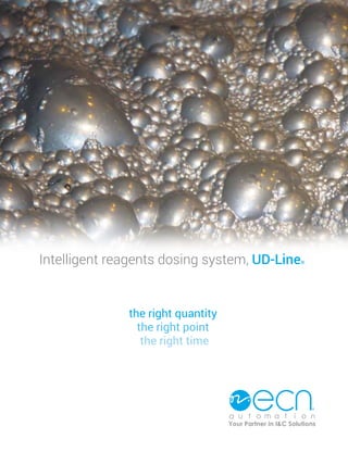 Intelligent reagents dosing system, UD-Line®
the right quantity
the right point
the right time
 