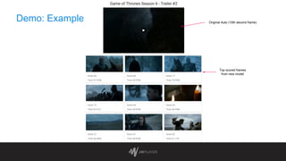 Demo: Examples Original Auto (10th second frame)
Top scored frames
from new model
 