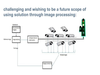 challenging and wishing to be a future scope of
using solution through image processing:
 