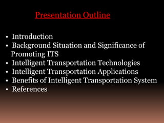 Intelligent Transportation System | PPTX