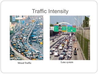 Traffic Intensity
Mixed Traffic Lane system
 