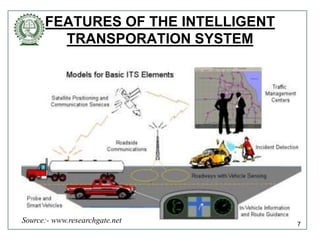 FEATURES OF THE INTELLIGENT
TRANSPORATION SYSTEM
7
Source:- www.researchgate.net
 