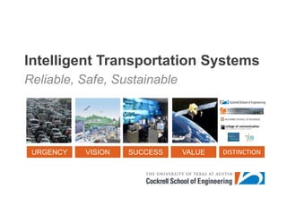 Intelligent Transportation Systems Reliable, Safe, Sustainable 