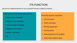 Intelligent transport system | PPTX