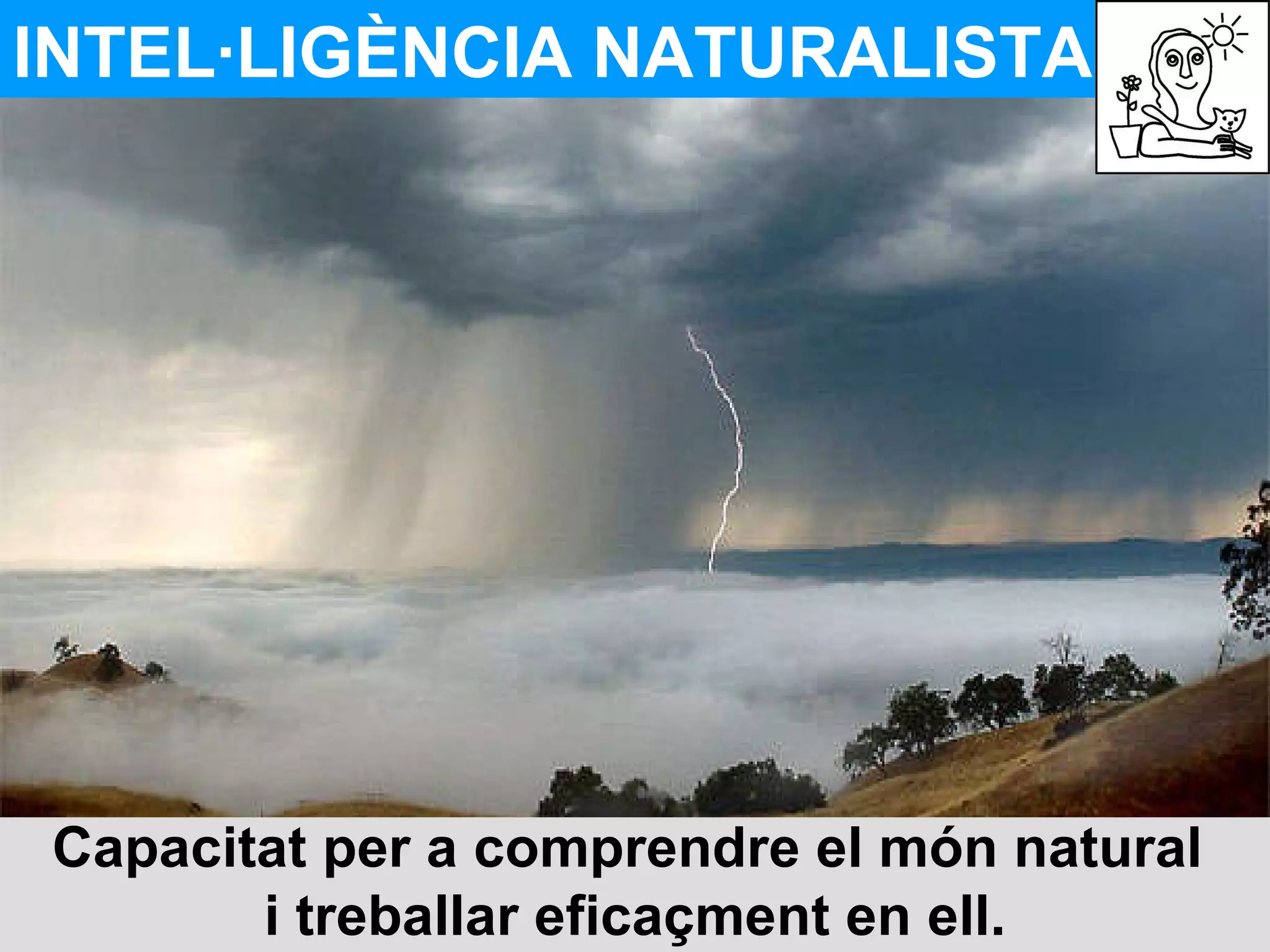 INTEL·LIGÈNCIA NATURALISTA Capacitat per a comprendre el món natural  i treballar eficaçment en ell. 