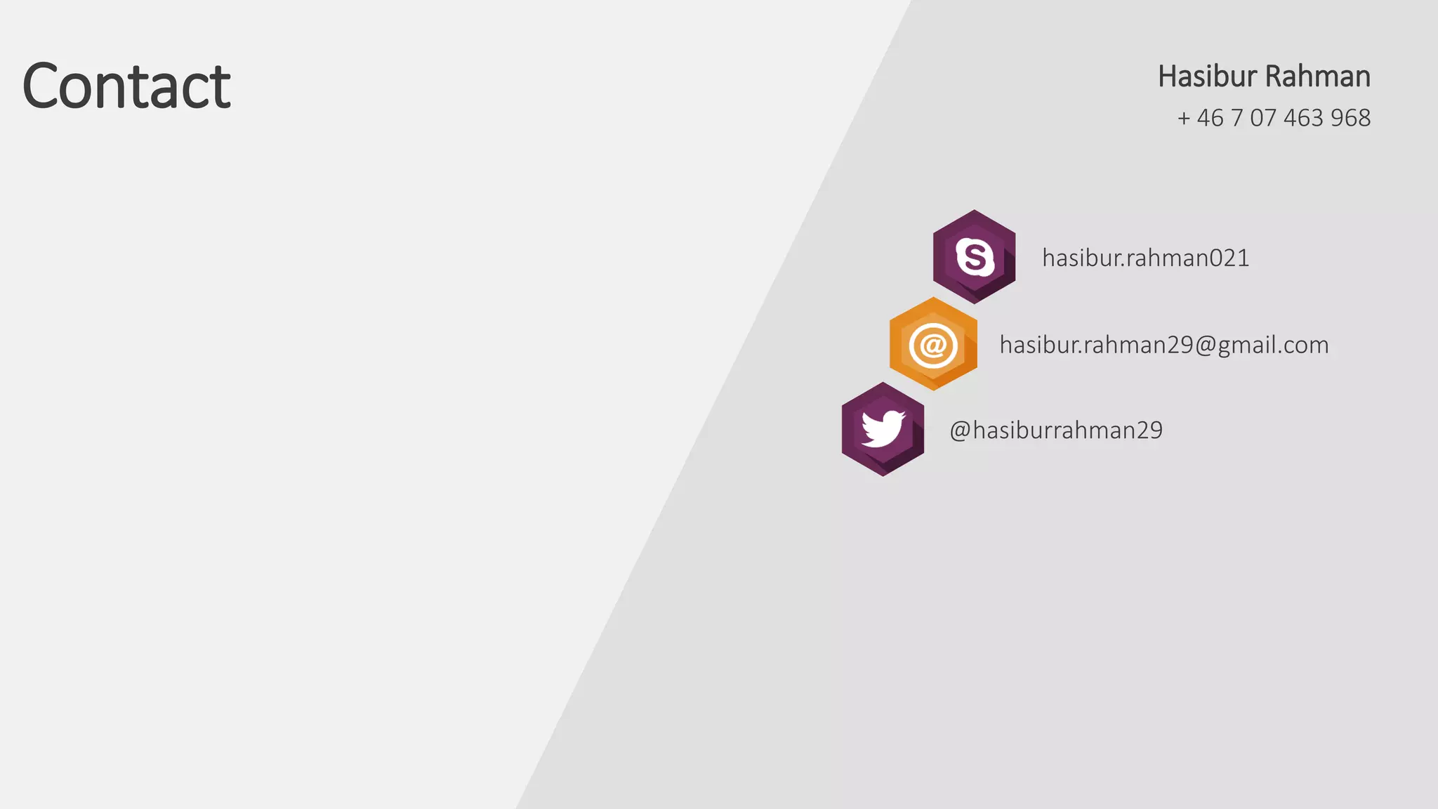 + 46 7 07 463 968
Contact Hasibur Rahman
hasibur.rahman021
hasibur.rahman29@gmail.com
@hasiburrahman29
 