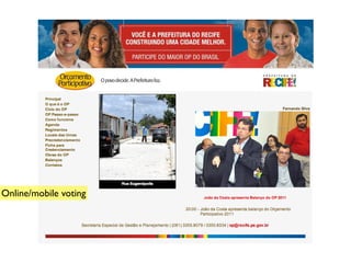 Online/mobile voting
 
