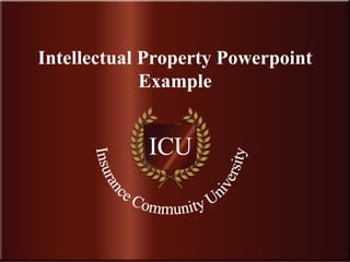 Intellectual Property Powerpoint Example 