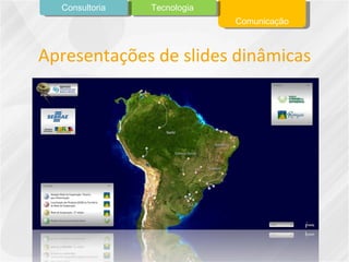 Apresentações de slides dinâmicas Comunicação Tecnologia Consultoria 