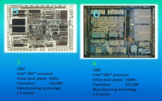 Intel proccessor manufacturing | PPTX