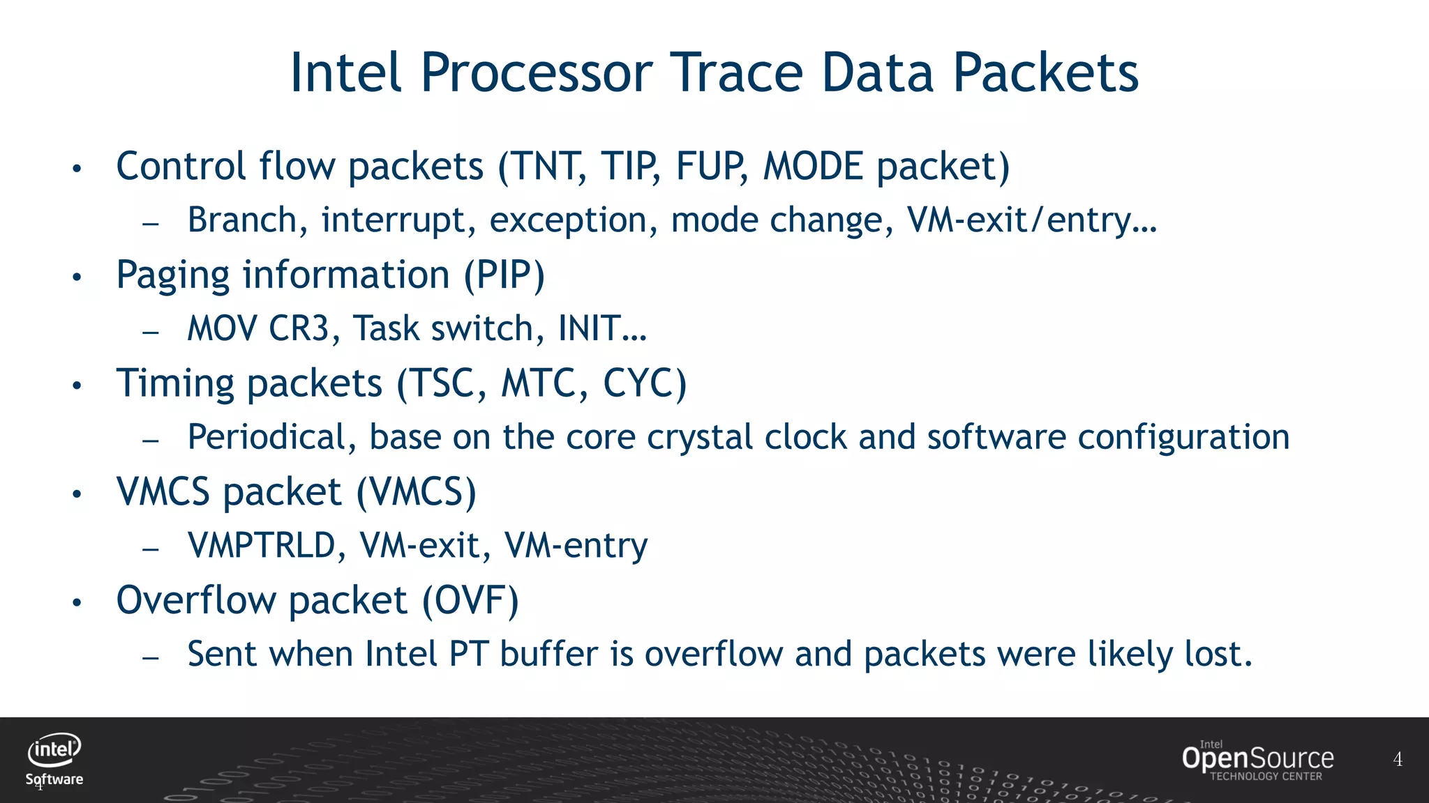 XPDDS18: Intel Processor Trace for Xen Hypervisor - Luwei Kang, Intel ...