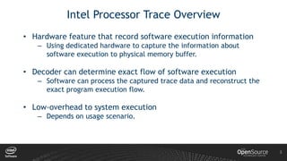 Intel Processor Tracers XPDDS18: Intel Processor Trace for Xen Hypervisor - Luwei Kang, Intel | PDF