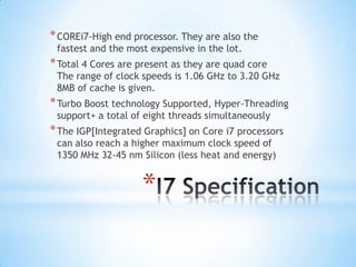 Intel’s core i7 | PPT