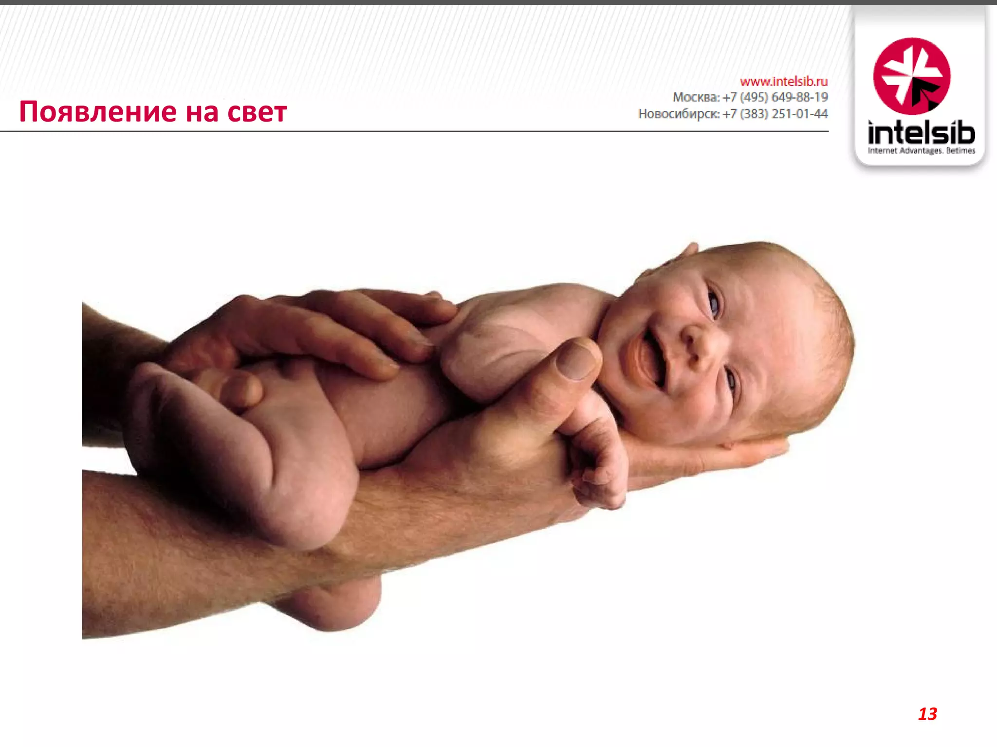 Появление на свет




                    13
 