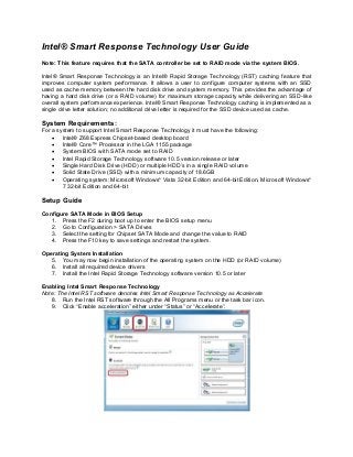 intel smart response technology搭載モデル _ intel smart connect technology ...